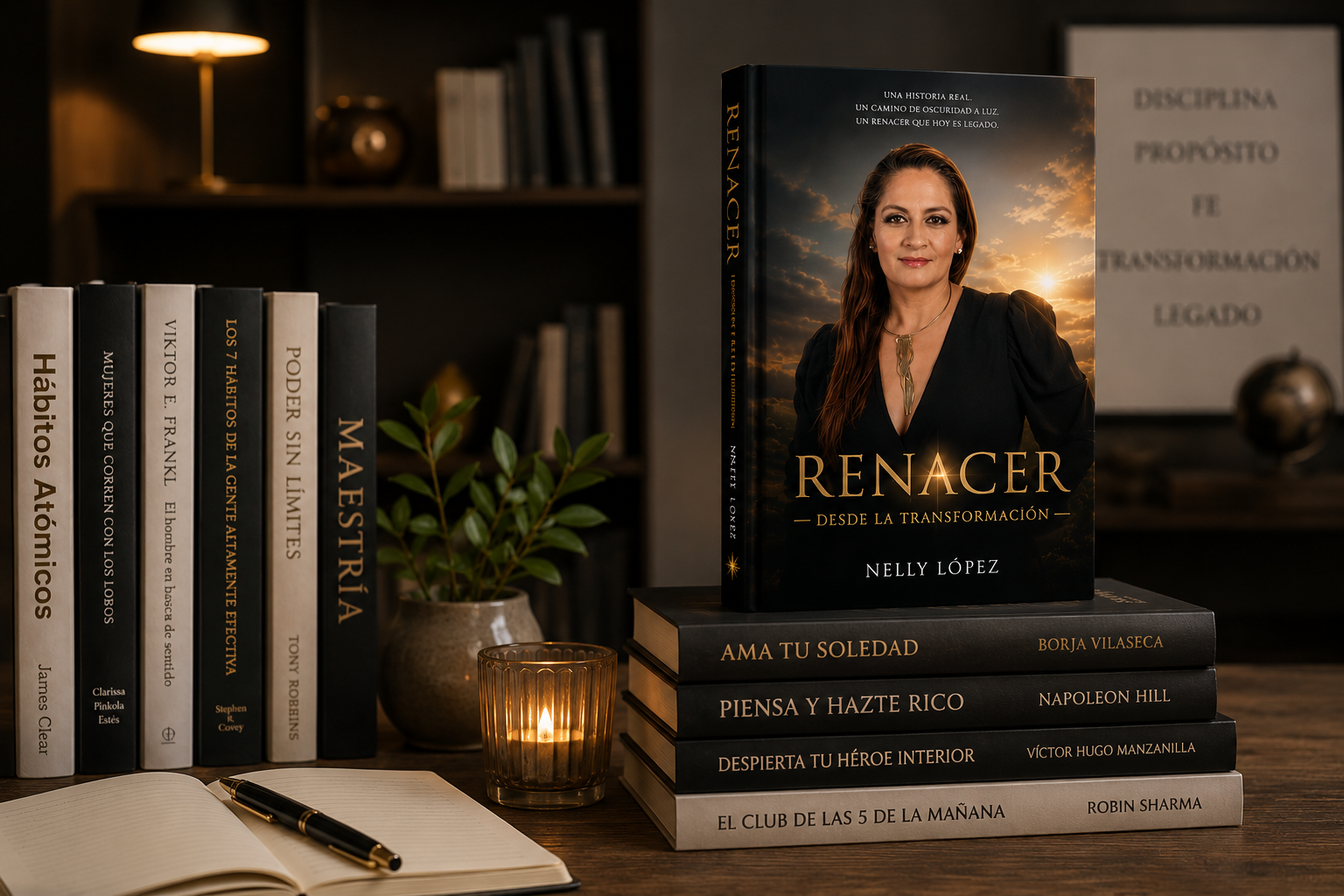 Mockup del libro Renacer desde la Transformación